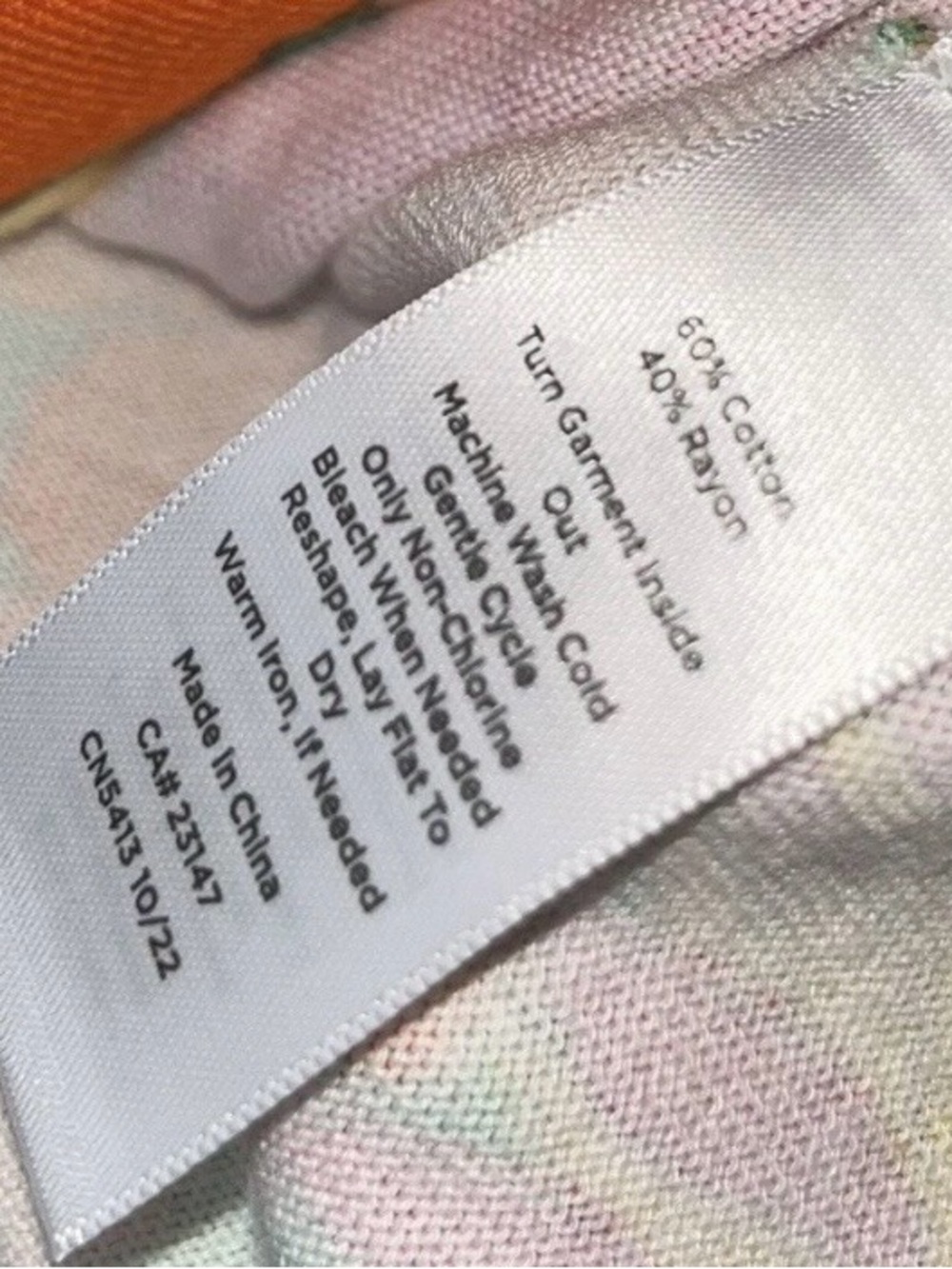 Talbots Multicolor Floral Button-Front Cardigan Pink/Yellow/Orange/Green in 3X - Picture 4 of 4